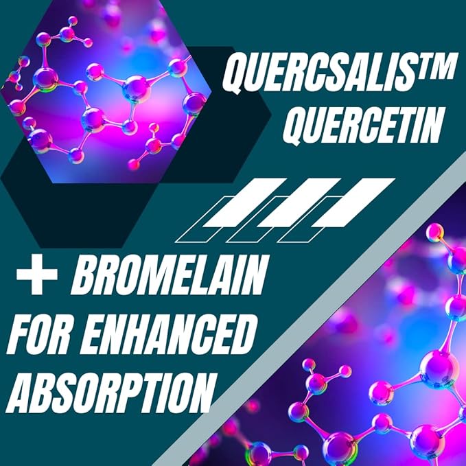Research Labs Quercsalis™ Quercetin w/Bromelain120 Veg Capsules. High Absorption Formula. Supports Heart Health Immune Anti-Flare Up Anti-Oxidant Health