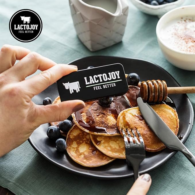 LactoJoy Lactase Pills 14.500 FCC I 240 Pieces Refill Package I Powerful Lactase Enzymes for Lactose Intolerance I Ultra Pure Lactase for Improved Digestion I 100% Vegan