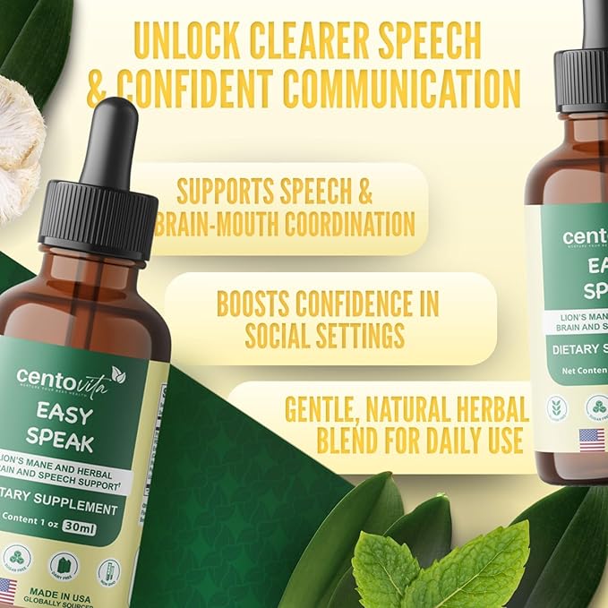 Easy Speak Brain Boost for Kids - Cognitive Support for Children Enhance Focus Language Development &amp Brain Function SupportSpeech Boost for Children