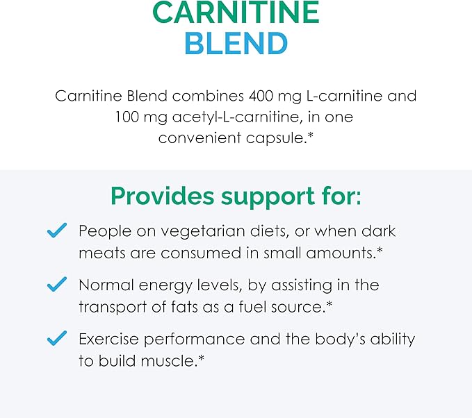 Rootcology by Dr. Izabella Wentz | Carnitine Blend | L-Carnitine &amp Acetyl-L-Carnitine Formula | Ideal for Vegetarians | 120 Capsules