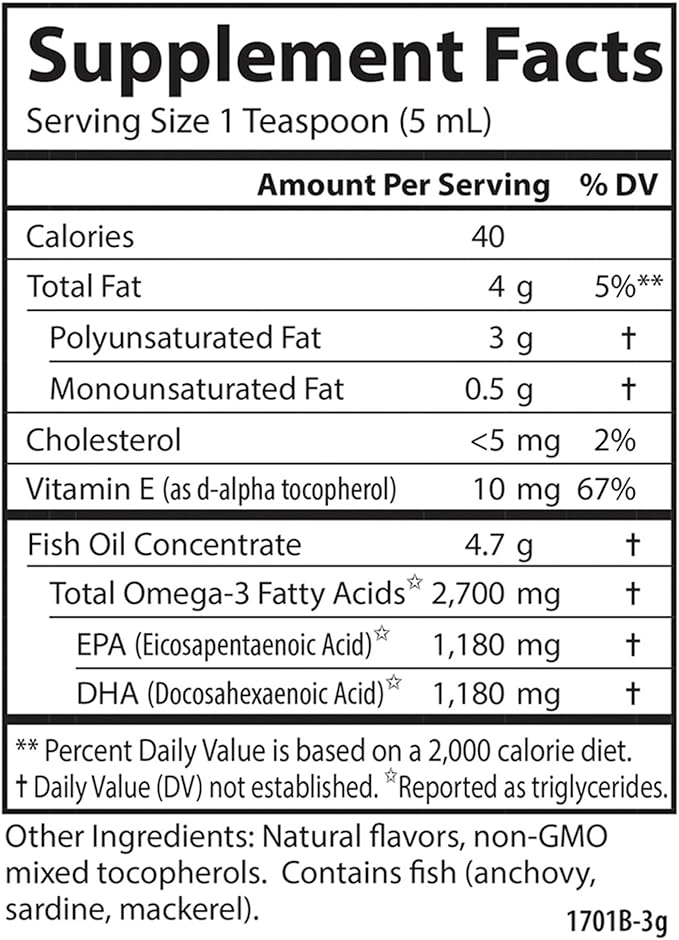 Carlson Med Omega Lemon-Lime 2700 mg Omega-3s 100 mL