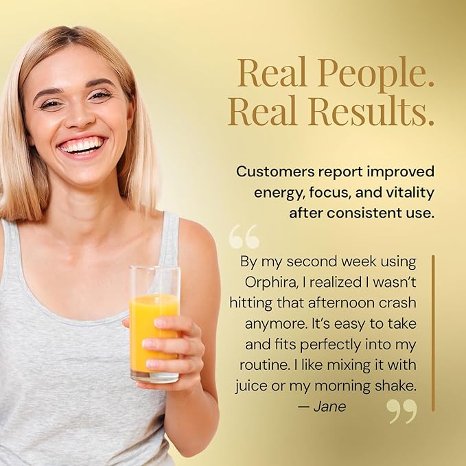 Orphira Liquid Liposomal NAD+ Supplement - 10x Better Absorption for Cellular Energy Mental Clarity Healthy Aging &amp Vitality Support - Enhanced NAD Plus Vegan Non-GMO - 30 Servings (4 fl oz)