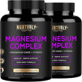 Magnesium Citrate &amp Oxide 500mg Complex Supplement - High Absorption Maximum Strength - Helps Support Bone Density and Strength Muscles Energy and Sleep - 240 Vegan Capsules