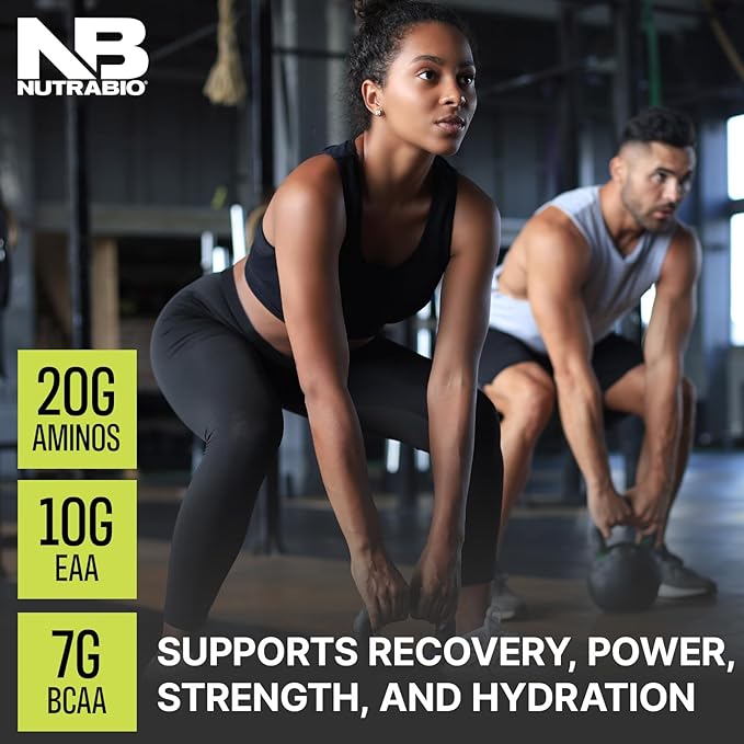 NutraBio Intra Blast Bcaa Powder Amino Acid Supplement Electrolyte &amp Hydration Blend Intra Pre Workout &amp Muscle Recovery 20g Eaa Amino Acids Powder 5g Glutamine- Dragonfruit Candy 30 Ser
