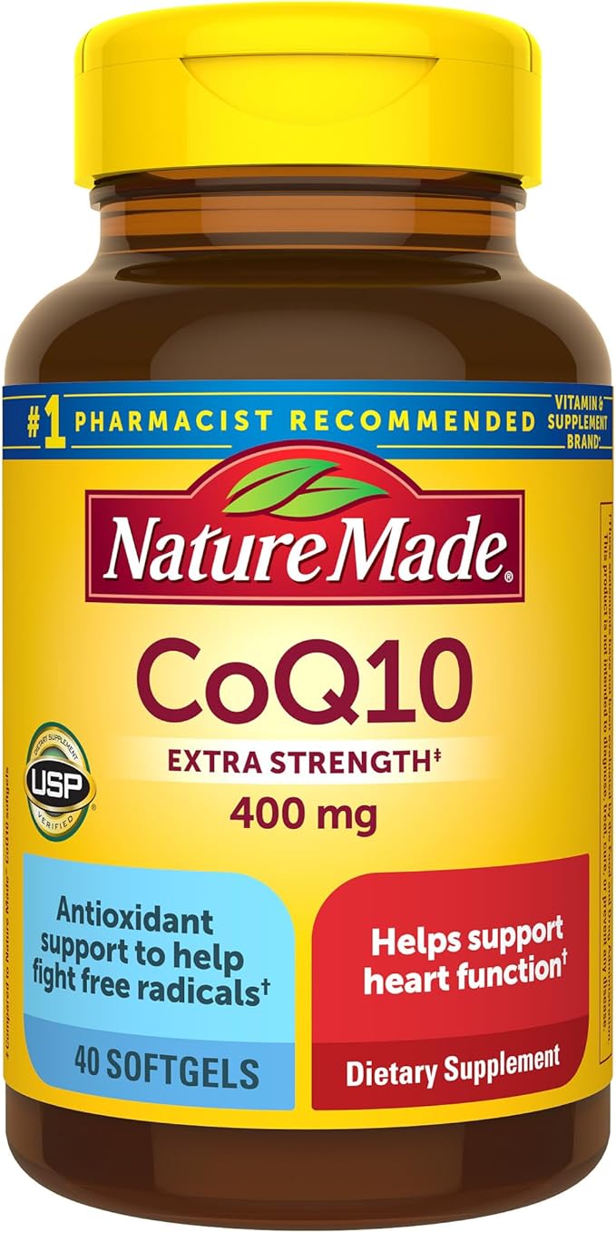 Nature Made CoQ10 400mg Softgels Dietary Supplement for Heart Health Support 40 Count 40 Day Supply