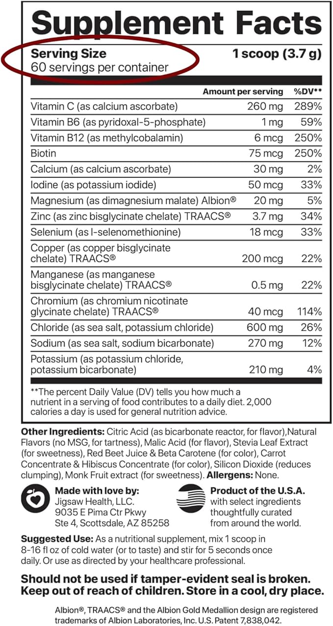 Jigsaw Health Bundle | Adrenal Cocktail 60 Servings (Jar) and Electrolye Supreme (Fruit Punch) 60 Servings (Jar)