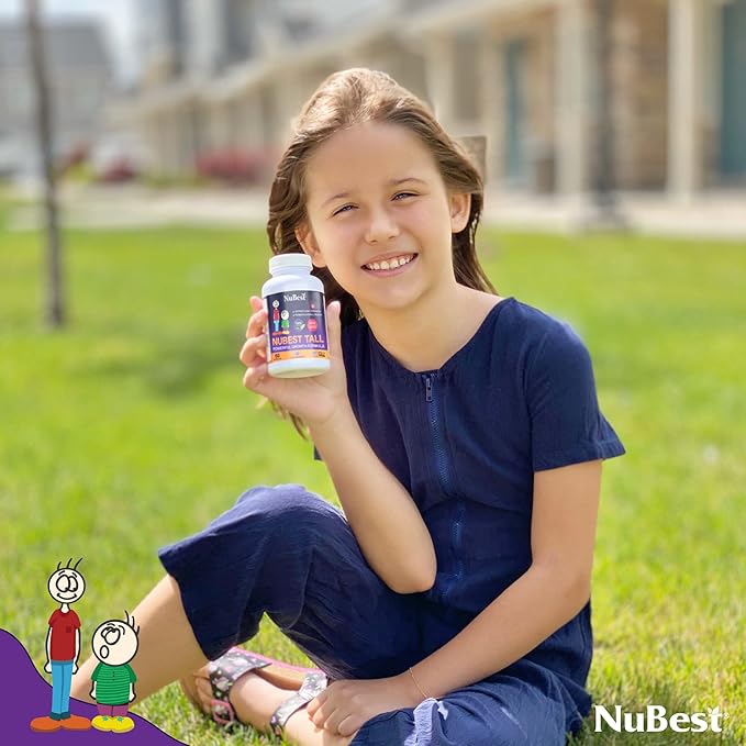 NuBest Tall | Support Bone Strength Bone Health Enhanced Immune and Whole Body Wellness with Calcium Collagen and Herbs for Ages 5+ &amp Teens | Pack 2 | 2 Months Supply