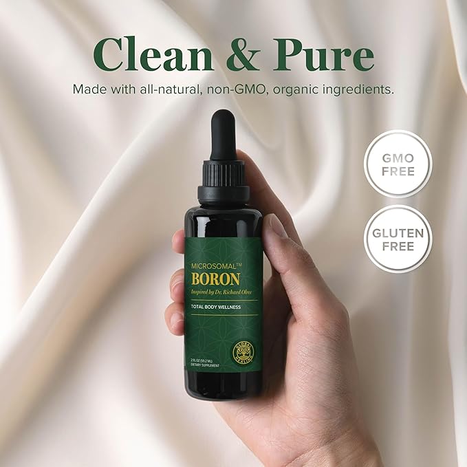 Global Healing Center - Boron Supplement for Men and Women - More Bioavailable Than Liposomal for Bone Health Metabolism and Enhanced Magnesium Absorption 5 mg (2 Oz)