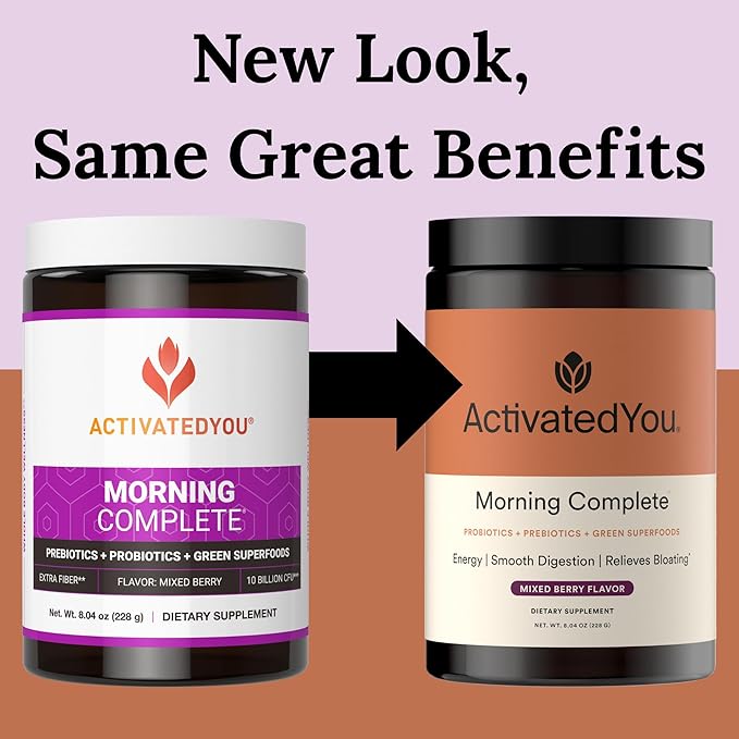 ACTIVATEDYOU Morning Complete Mixed Berry 3 Pack with Nighttime Complete