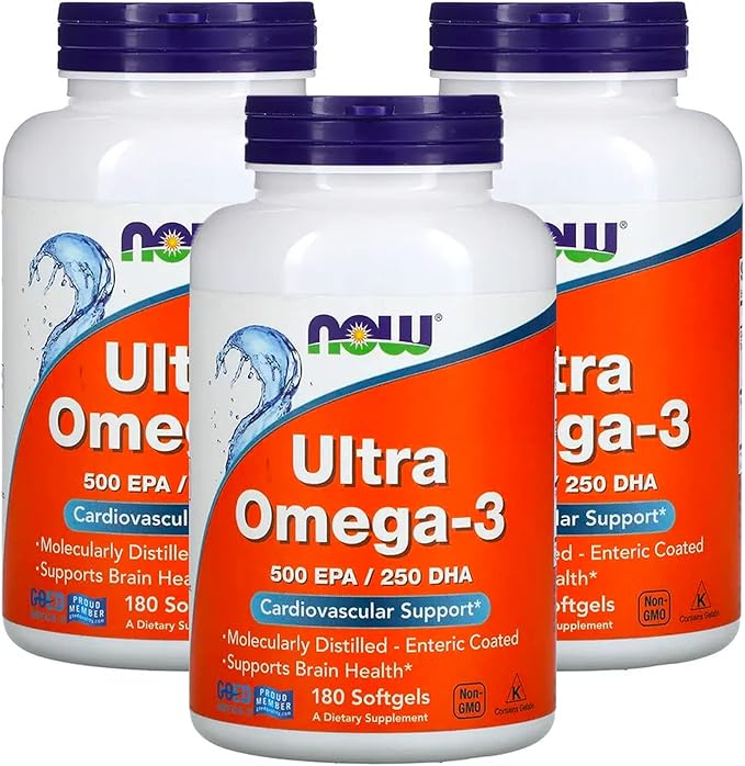 Now Foods Now Foods (3 Pack) Ultra Omega-3 180 Softgels