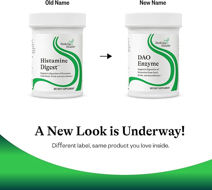 Seeking Health DAO Enzyme - Formerly Histamine Digest DAO Enzyme Supplement for Histamine Food Intolerance Supports Digestive Health Upset Stomach (90 Capsules)*