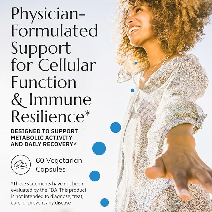 Neurobiologix Glutathione Ultra L-Glutathione Antioxidant Complex with Vitamin C A B2 B6 Zinc Selenium Manganese Taurine &amp Quercetin for Cellular Health Gluten Free 60 Vegetarian Capsule