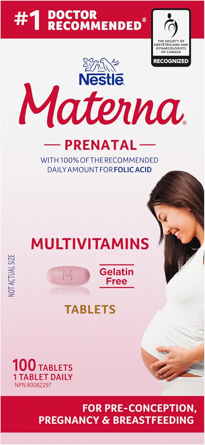Materna Nestle Prenatal Postpartum Vitamin &amp Mineral Supplement 100 Tablets