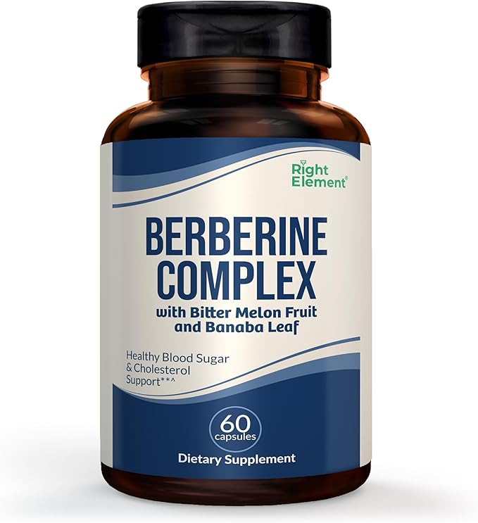 Berberine Complex Support Supplement with Bitter Melon and Banaba Leaf | 60 Capsules (1-Pack)