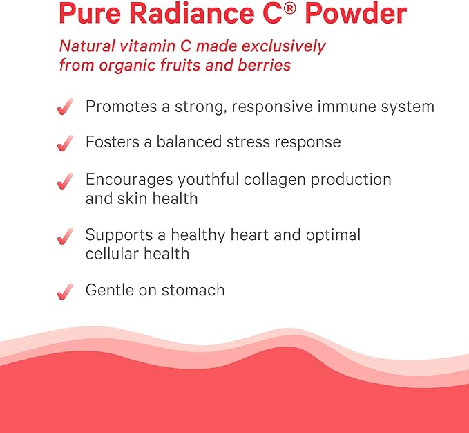 PURE SYNERGY Pure Radiance C | Organic Vitamin C Capsules | 100% Natural Whole Food Non-GMO Supplement with Organic Camu Camu | for Immune and Collagen Support (90 Capsules)