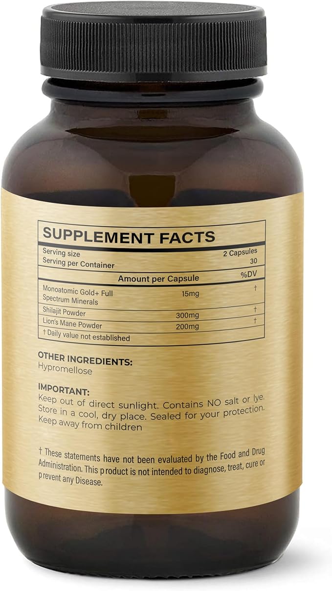 Ormus Oil + Ormus Powder + Ormus/Shilajit/Lions Mane Capsules