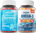 Magnesium Gummies 400mg &amp Vegan Omega 3 Gummies 1280mg