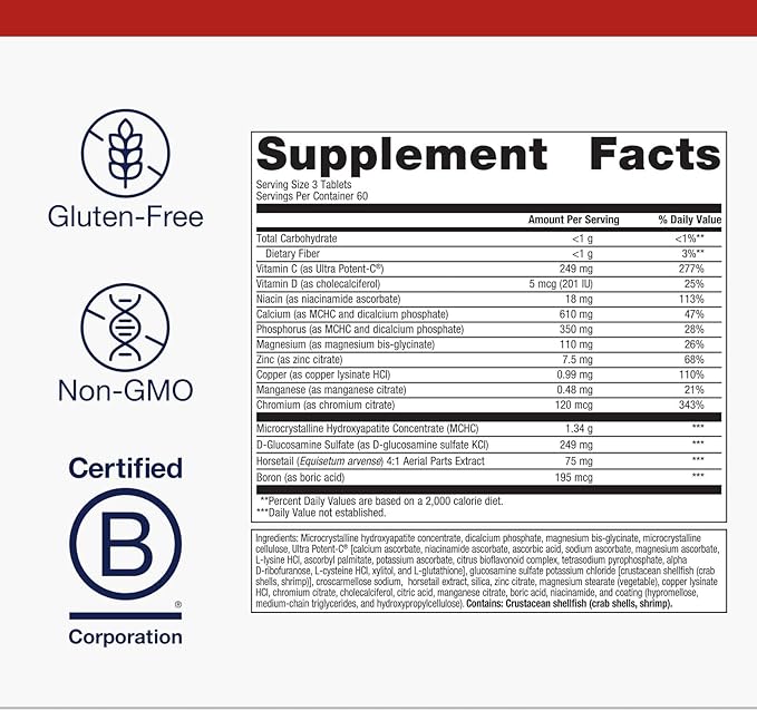 Metagenics Bone Builder Active - Calcium Magnesium Phosphorus &amp Vitamin D Supplement* - Supports Bone Density Strength &amp Healthy Aging* - Non-GMO Gluten-Free - 180 Tablets