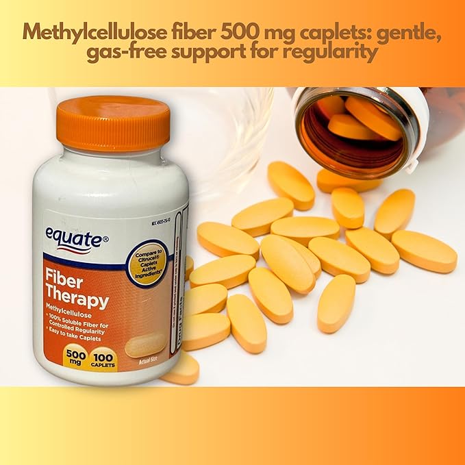 Fiber Therapy Methylcellulose 500mg100ct (Pack of 3)