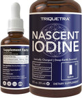 Nascent Iodine Supplement 400 Servings Glass Bottle Vegan 1800 mcg - 600 mcg per Drop - Pure Clear Color - Supports Thyroid Health Energy Immunity &amp Metabolism (2 oz.)