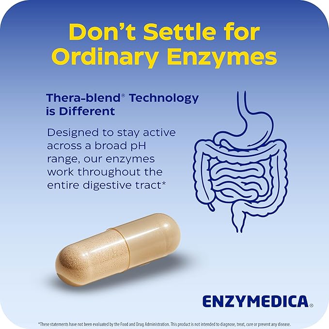 Enzymedica Digest Gold - Digestive Enzyme Supplement for Women &amp Men Enzyme Capsules for Digestion Gut Health Support Helps Gas &amp Bloating ATPro Energy Support Maximum Strength Vegan - 9