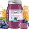 (18 OZ) Irish Sea Moss Gel Organic Raw Vegan Grape Flavor 102 Vitamins and Minerals Wild Harvested Non-GMO Immune Defense Booster Thyroid Digestive Support