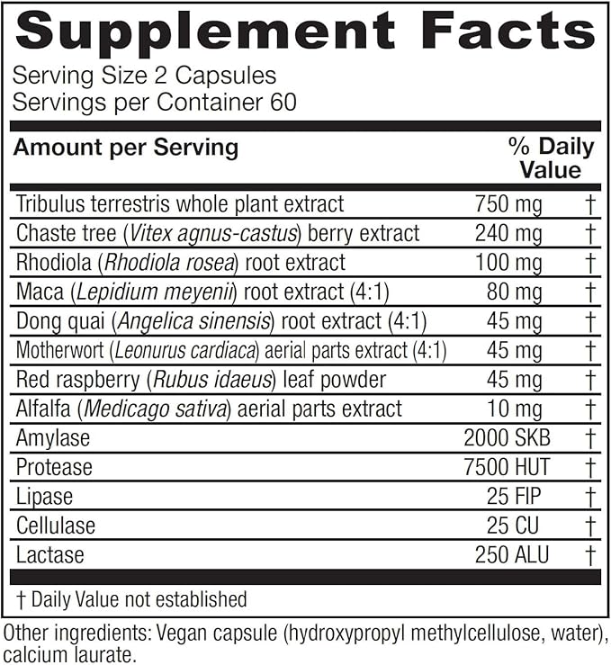 Vitanica Pregnancy Prep Reproductive System Support Vegan 120 Capsules