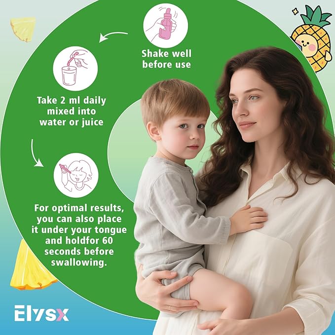 L-lysine Monolaurin Liquid Drops Lysine 1000mg Supplement for Kids &amp Adults with Vitamin C &amp D3 Zinc Citrate Selenium Quercetin &amp Elderberry Extract Immune Support Lip &amp Skin He
