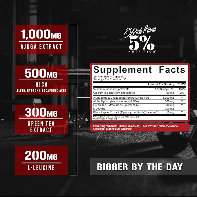 5% Nutrition Rich Piana Liver &amp Organ Defender with NAC + Post Gear PCT + Bigger by The Day (Bundle)