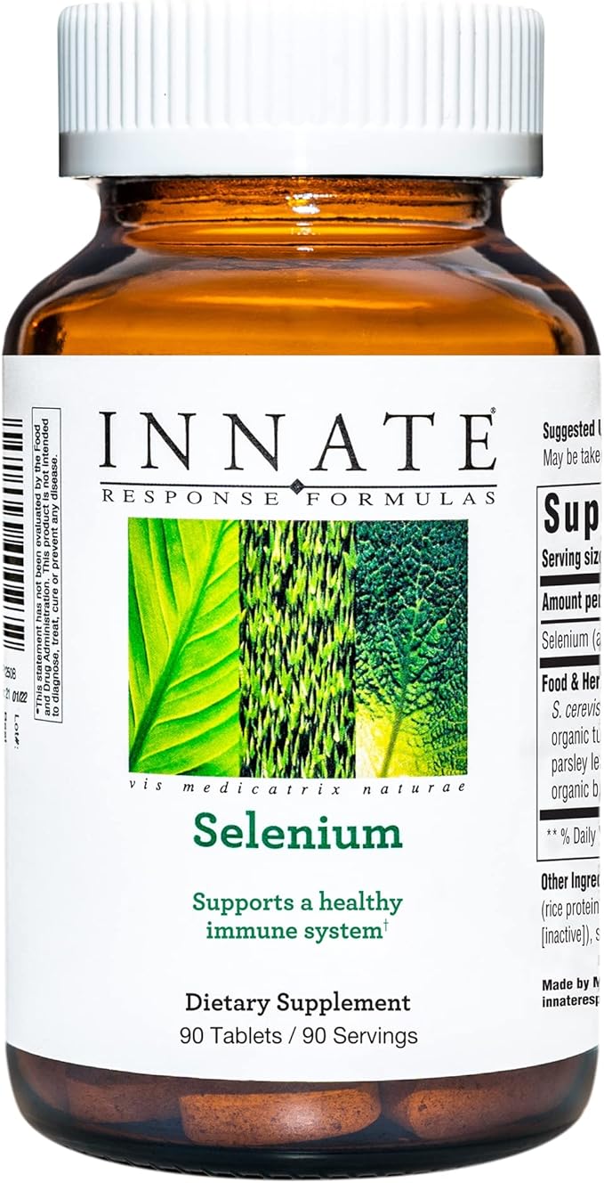INNATE Response Formulas Selenium - Mineral Supplement For Immune System Support - Vegan Gluten-Free and Non-GMO - Made Without 9 Food Allergens - 90 tablets (90 Servings)
