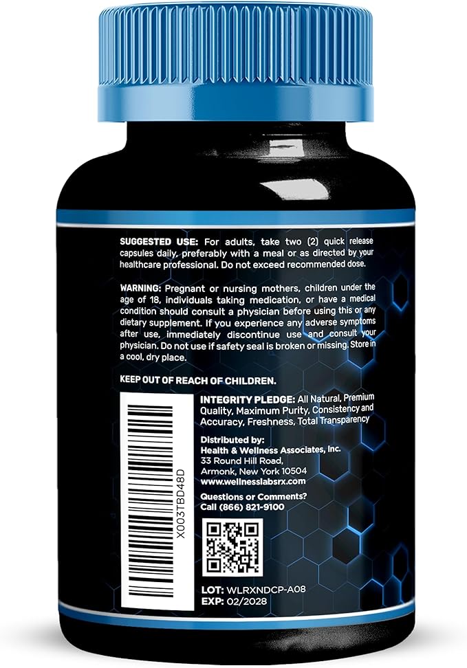 WELLNESS LABSRX Liposomal NAD Supplement 1500mg - USA Made NAD Resveratrol Supplement for Women and Men NAD+ Support Cellular Health Energy &amp Anti Aging - 90 Count