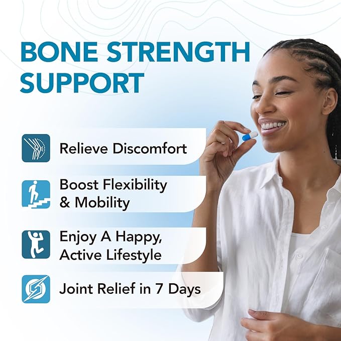 Joint Health Supplement – Advanced Turmeric Boswellia &amp Resveratrol Formula with Hyaluronic Acid &amp Collagen – Joint Relief Support Flexibility Mobility &amp Bone Strength | 30 Capsules