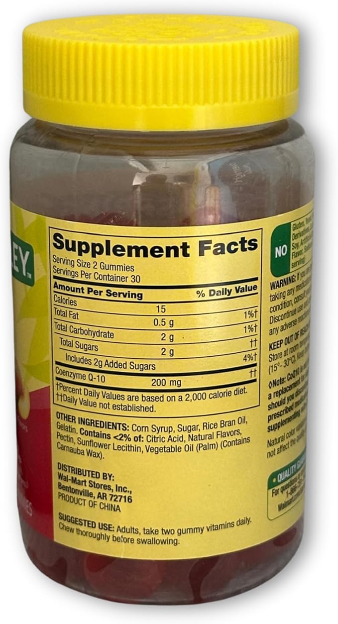 Coq10 200mg Gummies- Coenzyme Supplement for Adults 60 ct (Pack of 1) Boxed By Fusion Shop Store