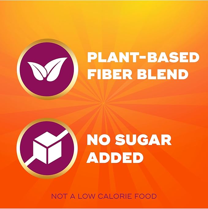 Metamucil Fiber Gummies for Adults No Sugar Added Orange Flavor 5g Prebiotic Plant Based Fiber Supplement Blend 120 Count