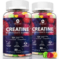 Creatine Monohydrate Gummies 5000mg with L-Carnitine &amp Taurine Flavored Creatine for Women and Men with Mixfruit Taste Pre Workout Gummies - 160pcs(2 Pack)
