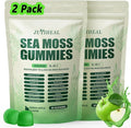 16 in 1 Sea Moss Gummies with Ashwagandha Black Seed Oil Bladder Wrack Turmeric Vitamin C &amp D3 with Manuka Burdock Root Irish Sea Moss Gummies for Women &amp Men Vegan Green Apple 2 Pack