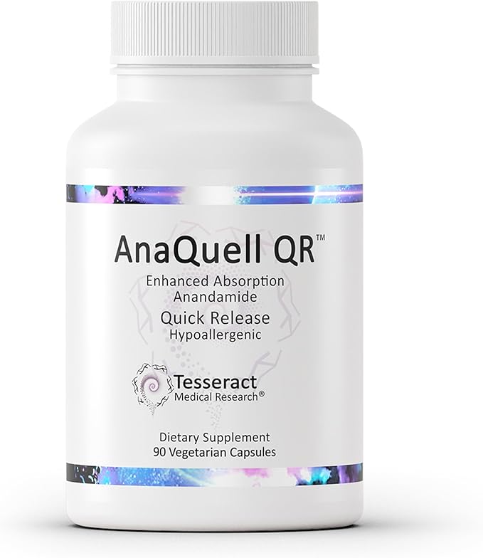 Tesseract Medical Research AnaQuell QR Stress Relief &amp Mood Support Supplement Quick Release L Citrulline &amp Anandamide Helps Manage Anxiousness 90 V-Caps