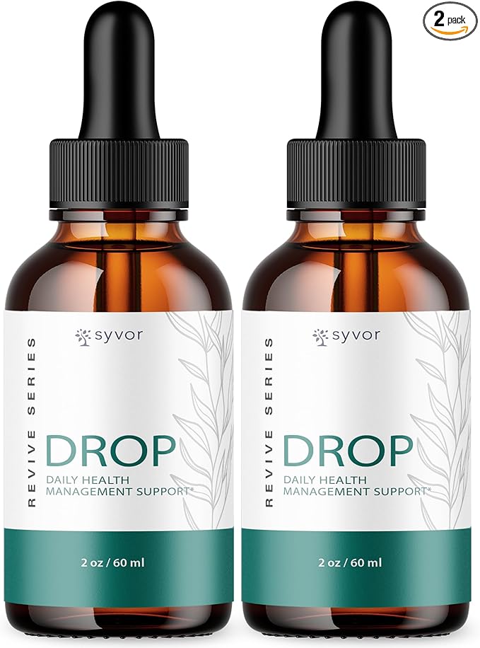 (2 Pack) Drop The Pounds Drops Official Drop The Pounds Liquid Drops with All Natural Ingredients Advanced Health Optimizer &amp Wellness Support with Premium Vitamins for Women &amp Men (60 Servi