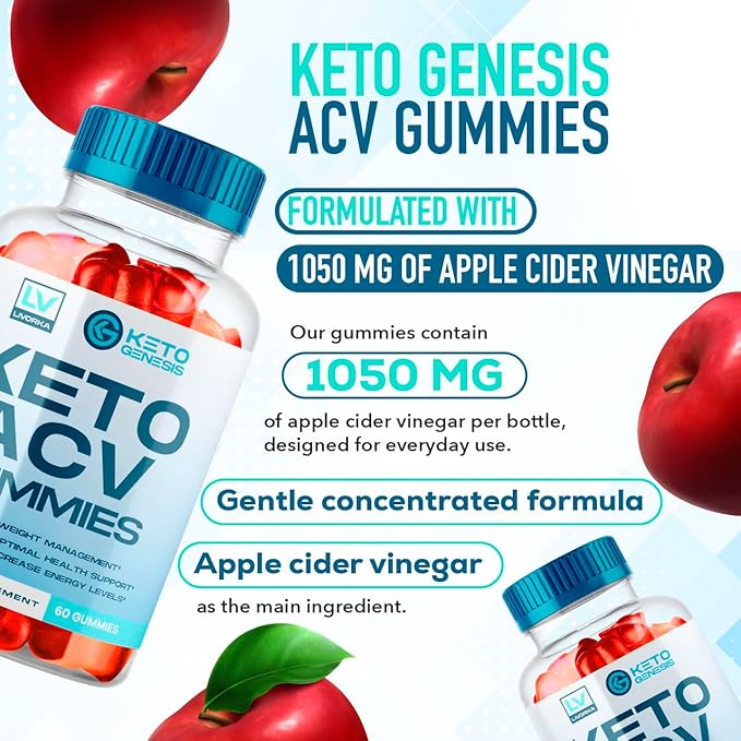 3 Pack - Keto Genesis Keto ACV Gummies Advanced Genesis ACV Genesis Gummies Keto Genesis Keto Genesis Plus A C V Ketogenesis ACV Genesis Ketogenesis Keto ACV Gummies 180 Gummys 3 Months