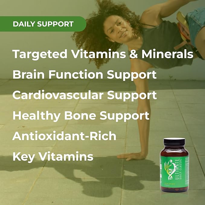 Youngevity Ultimate Daily Classic – Multivitamin with Essential Vitamins Minerals Amino Acids and Antioxidant-Rich Botanicals – Supports Cardiovascular Brain Bone and Bone Health – 90 Tablets