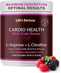 Life's Fortune 5000mg L- Arginine Supplement Powder &amp 1000mg L-Citrulline High Potency Nitric Oxide Health Booster Endurance Workout Performance Natural Mixed Berry Flavor (20 Servings)