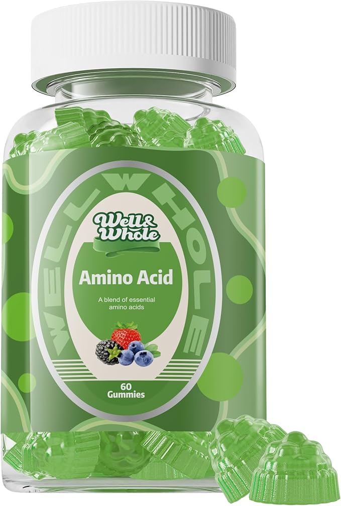 Well&ampWhole Bcaa Gummies – 9-in-1 EAA Gummies for Women &amp Men Energy &amp Muscle Recovery Support – Amino Acids Supplement Mixed Berry 30 Servings