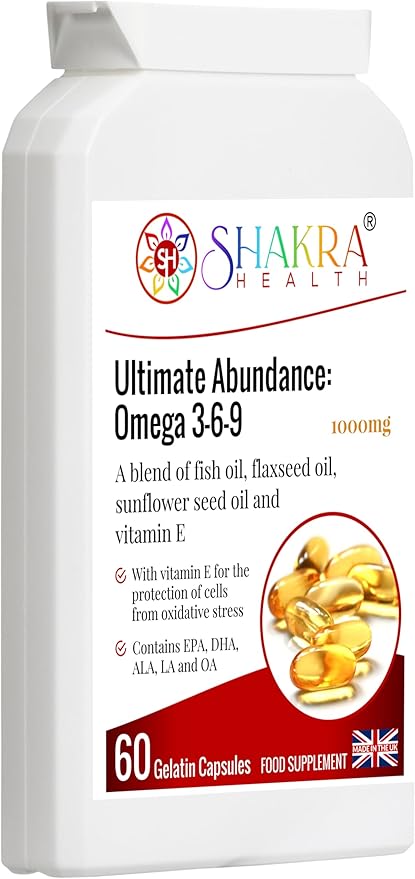 Ultimate Abundance: Omega 3-6-9 | The Complete Fish Oil Supplement - Spirituality Science &amp Supplements by Shakra Health