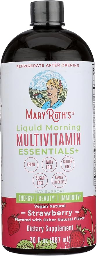 Mary Ruth's Strawberry Morning Liquid Multivitamin Essentials 30 FZ