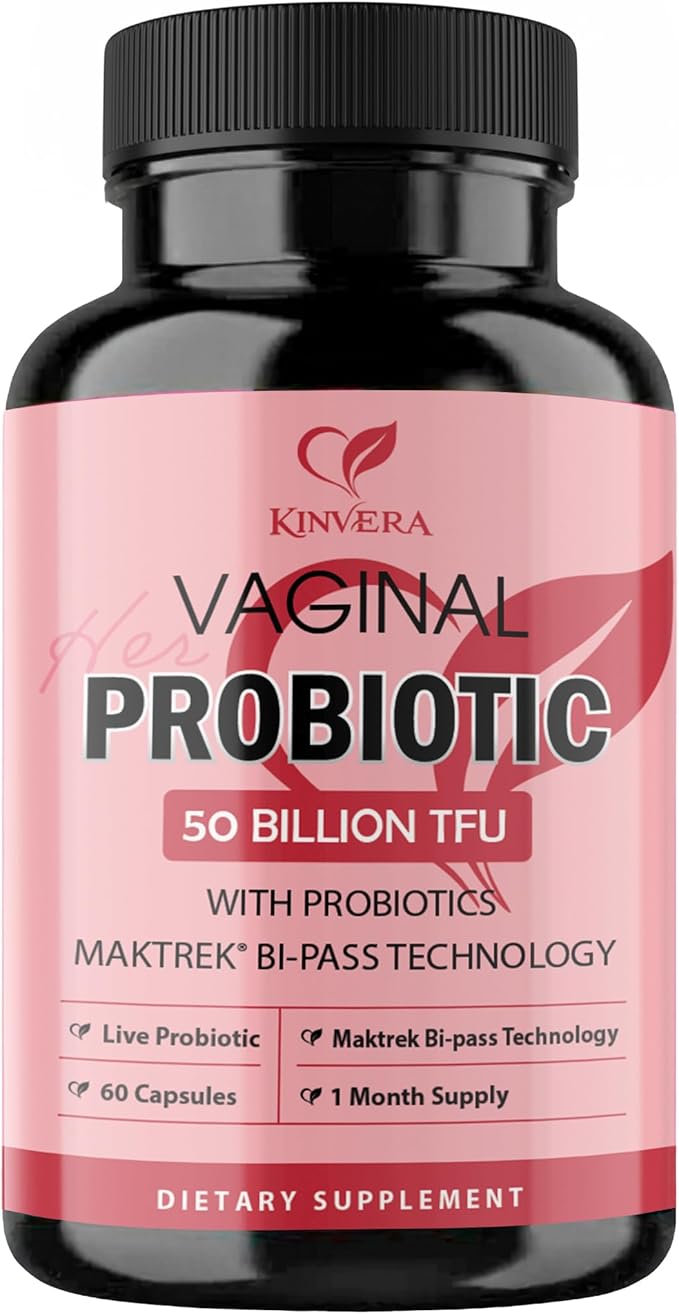 Probiotics for Women with Prebiotics – 50 Billion CFU – Digestive Immune &amp Vaginal Health – 60 Capsules