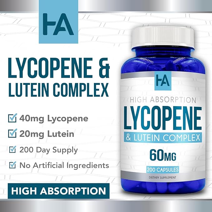 Lycopene &amp Lutein Complex 60mg per Caps 200 Veggie Capsules