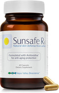 Sunsafe Rx Anti Aging Supplement: Natural Skin Protection Pills with Antioxidants for a Youthful Appearance &amp Eye Health + Vitamins Minerals &amp 250mg Polypodium Leucotomos (60 Capsules)