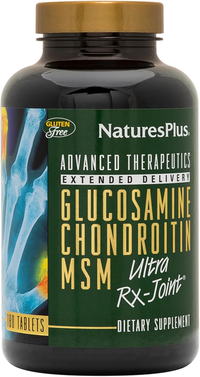 NaturesPlus Ultra Rx-Joint - 180 Tablets - Supports Healthy Joint Function - with Glucosamine Chondroitin &amp MSM - Gluten Free - 60 Servings