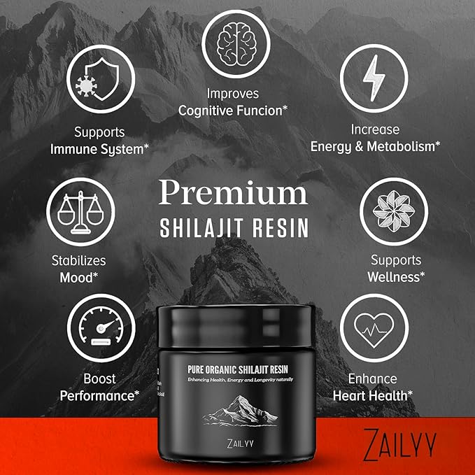Pure Himalayan Shilajit Resin Supplement 80g | Organic Shilajit for Men &amp Women | Natural Energy Booster with Organic Fulvic Acid &amp 85+ Trace Minerals | Lab-Tested