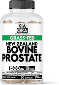 Kia Ora New Zealand Grass-Fed Beef Prostate Supplement | Freeze-Dried Single Ingredient Glandular | Undefatted Whole Organ | No Fillers or Additives | 90 Capsules